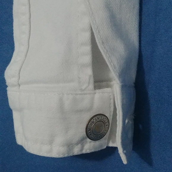 American Eagles Ladies Cropped Denium Style Jacket 100% Cotton - Picture 11 of 16